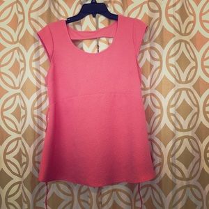Pink Peplum Top